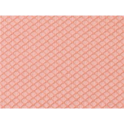 Tissu Jacquard Losange Aspect Broderie Pêche