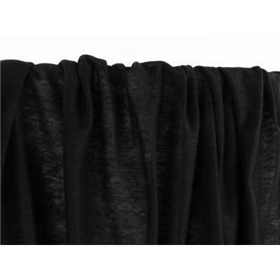 Tissu Jersey 100 % Lin Noir