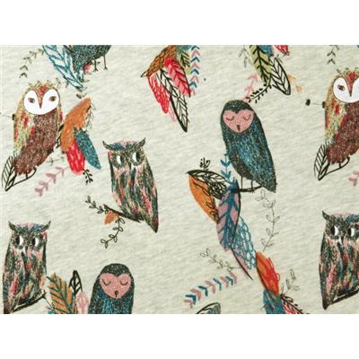 Tissu Jersey Chouette & Hibou Glitter