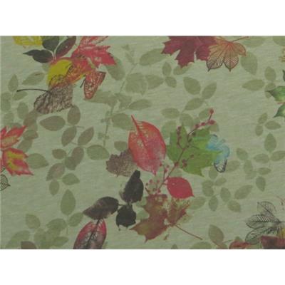 Tissu Jersey Imprimé Feuilles D'Automne