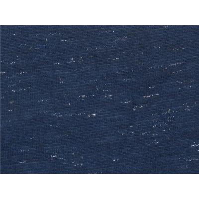 Tissu Jersey Viscose Marine / Lurex Argent