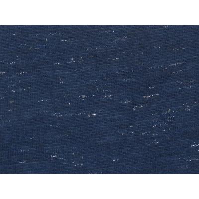 Tissu Jersey Viscose Marine / Lurex Argent