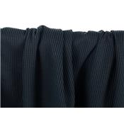 Tissu Maille Cote 2X2 100 % Coton BIO Marine