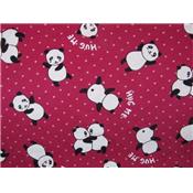 Tissu Maille Interlock "Hug Me" Panda