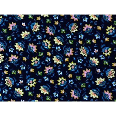 Tissu Voile de Viscose Fleurs Graphiques