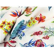 Tissu Crepe Poly / Viscose Tropical