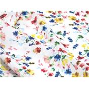 Tissu Crepe Fleurettes Aquarelles