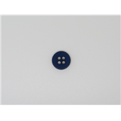 Bouton Rond Bleu Marine Type Perle 11 mm