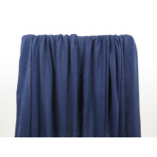 Tissu Maille Jersey 100 % Lin Bleu Barbeau