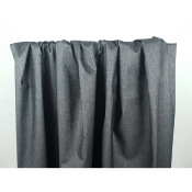 Tissu Denim Noir / Lurex Argent Réversible