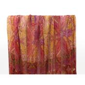 Tissu Voile Cachemire Fuchsia Ocre