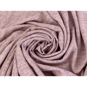 Tissu Maille Jersey Lin Parme Chiné Lurex