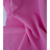Tissu Maille Molleton Gratté 100 % Coton BIO Rose