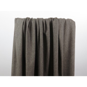 Coupon Lainage Tailleur Sepia / Ecru 130 cm x 144 cm