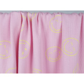 Tissu Maille Cote 2x2 Smiley