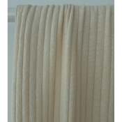 Tissu Maille Côte 7x3 100 % Coton Ecru