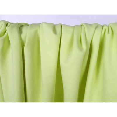 Tissu Maille Interlock 100 % Coton Bio Soft Lime