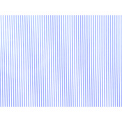 Tissu Popeline 100 % Coton Rayé Blanc / Bleu Ciel