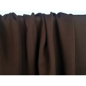 Coupon Sergé Léger Viscose / Lyocell Chocolat 100 cm x 158 cm