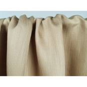 Tissu Sergé Mélange Viscose / Lin Beige Irisé