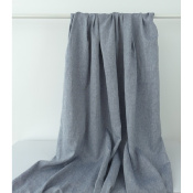 Tissu Oxford 100 % Lin Bleu