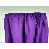 Tissu Voile Mélange Lin Crinkle Violet