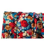 Tissu Voile de Viscose Fleurettes Rouge