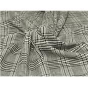 Tissu Lin / Viscose Prince de Galles Lurex