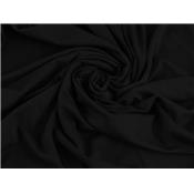 Tissu Maille Interlock 100 % Coton Noir