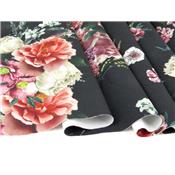 Tissu Maille Scuba Fleur & Lurex Tissé