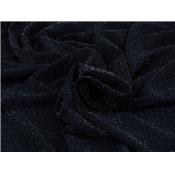 Tissu Maille Scuba Crepe Lurex Marine