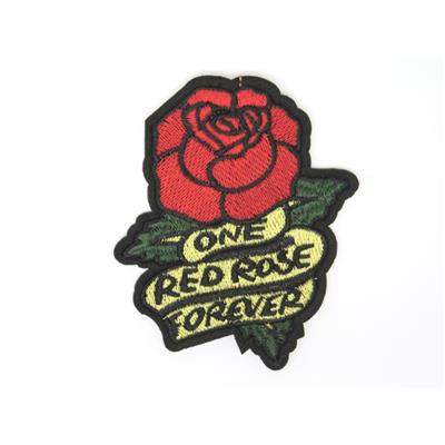 Patch Thermocollant Rose + Message 100 mm