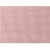 Tissu Jersey Coton / Elasthanne Vieux Rose Pois Tete d'Épingle