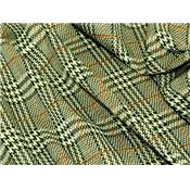 Tissu Maille Milano Prince de Galles Fauve