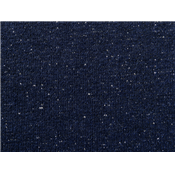 Tissu Molleton Bleu Marine / Lurex Doré