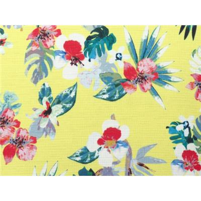 Tissu Crepe Fleur Tropical