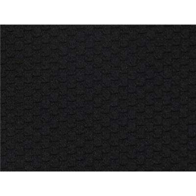 Tissu Maille Structuré Motif Alvéole Noir