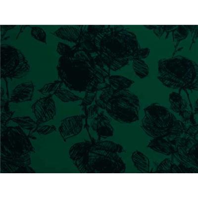 Tissu Jersey Viscose / Laine Imprimé Fleurs