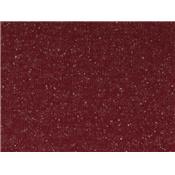 Tissu Molleton Gratté Bordeaux Lurex Argent