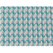 Tissu Jersey Structur Motif Graphiques Menthe / Ecru