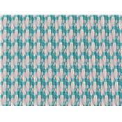 Tissu Jersey Structur Motif Graphiques Menthe / Ecru