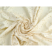 Tissu Dentelle Mélange Coton Crème TSM x MadeInEstel