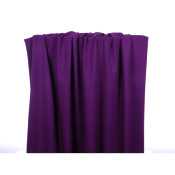 Coupon Sergé Double Tissage LOU Violet Foncé 50 cm x 140 cm