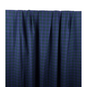 Tissu Flanelle 100 % Coton Carreaux Bleu Violet / Vert