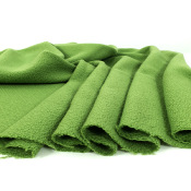 Coupon Lainage 100 % Laine Vierge Vert 50 cm x 142 cm