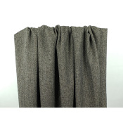Coupon Lainage Léger 100 % Laine Chiné Ecru Beige Noir 80 cm x 156 cm