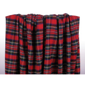 Tissu Flanelle Tartan Rouge