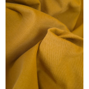 Tissu Sergé Coton / Elasthanne Lavé Ocre