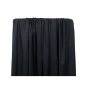 Tissu Sergé Léger Viscose / Cupro Noir 