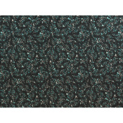 Tissu Crepe Viscose Abstrait Ecru / Turquoise